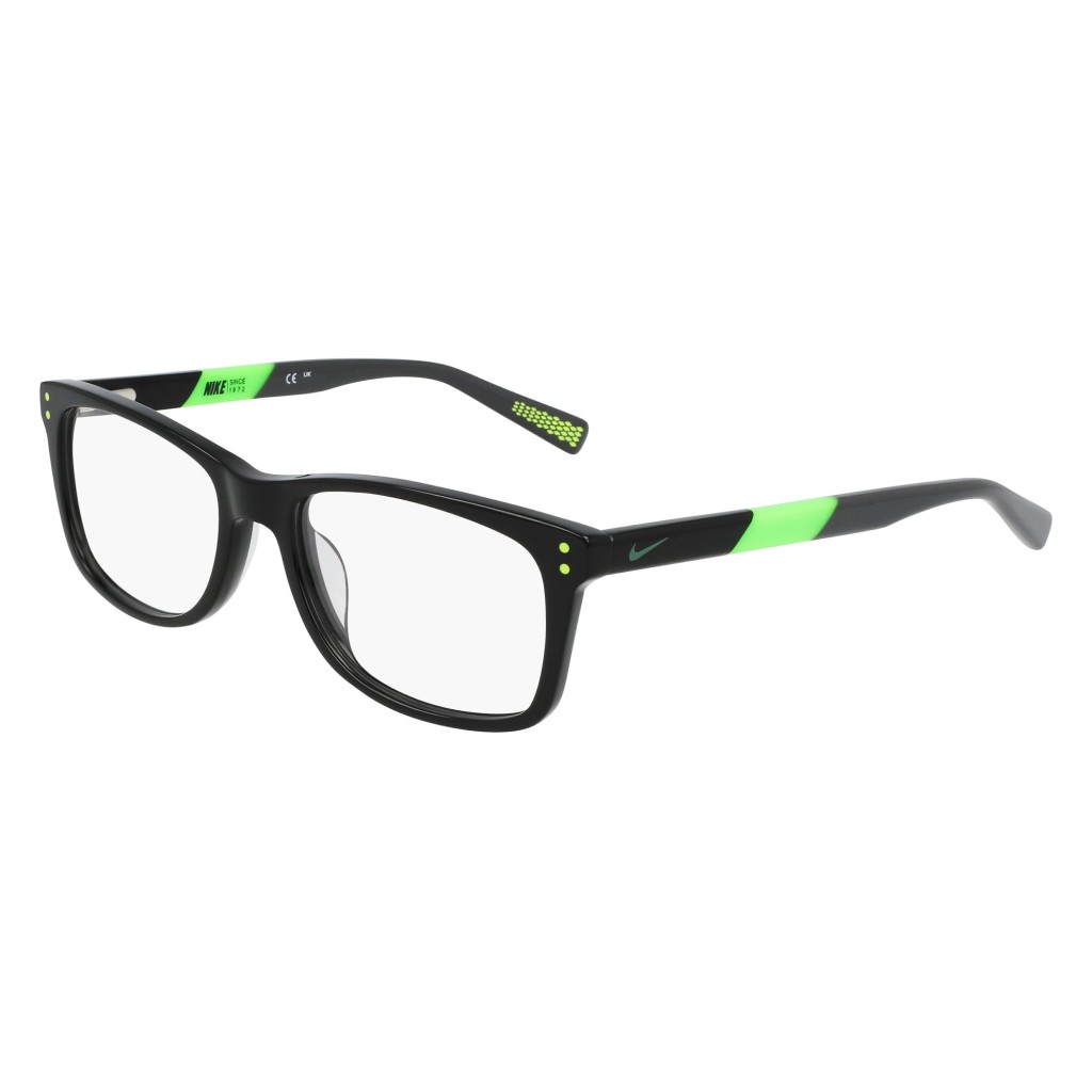 internacional Varios Irónico Nike 5538 - 001 Black-flash Lime | Eyeglasses Junior Unisex