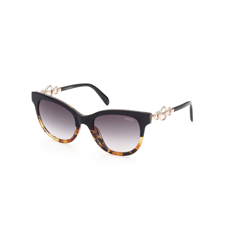 Chanel Pearl Oval Shape Sunglasses Acetate Black 1596304