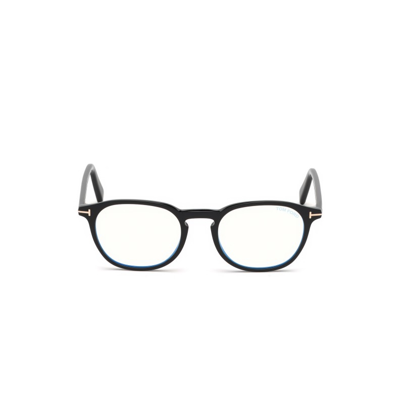 Tom Ford FT 5583-B Blue Filter 001 Shiny Black | Eyeglasses Unisex