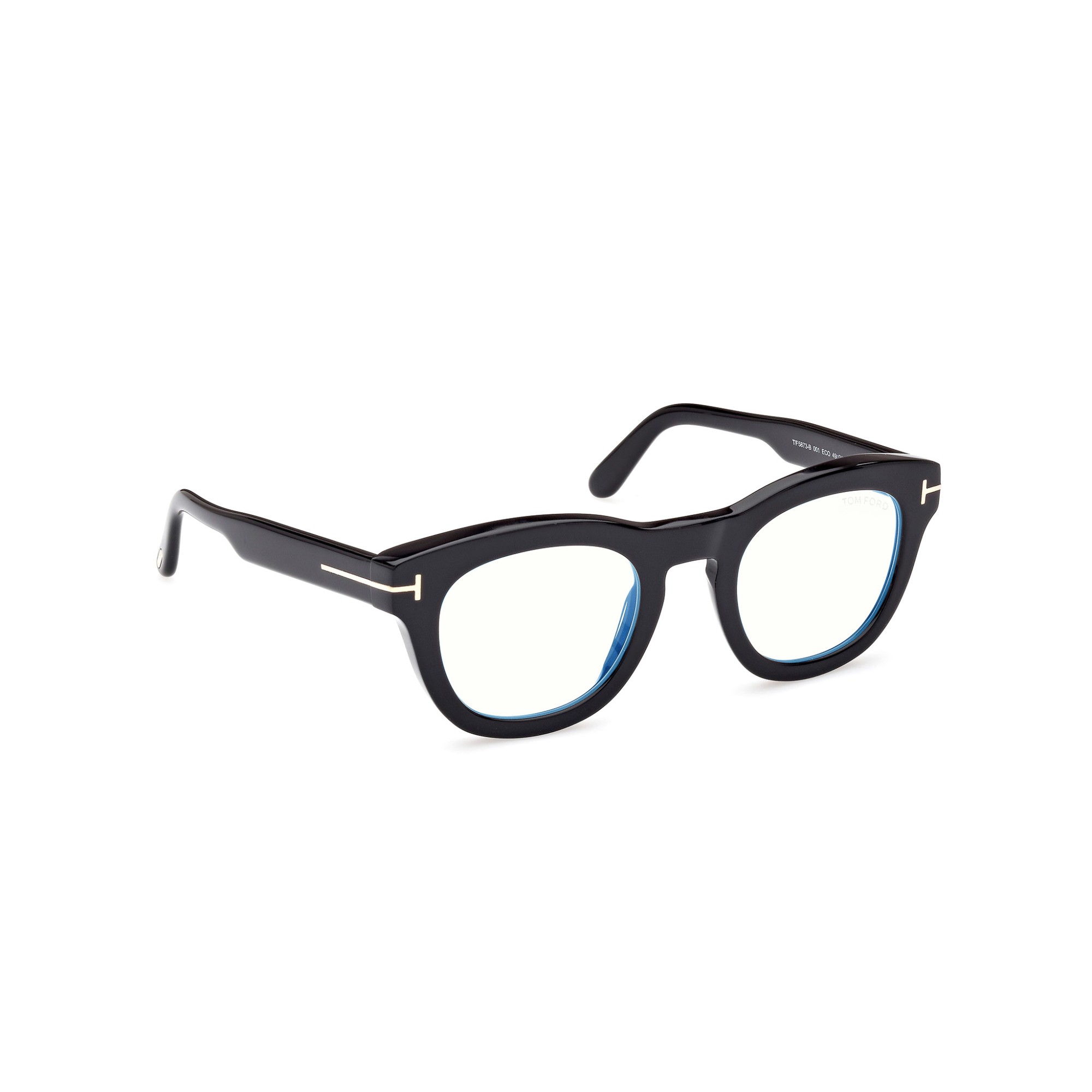 Tom Ford FT 5873-B Blue Filter 001 Shiny Black | Eyeglasses Man