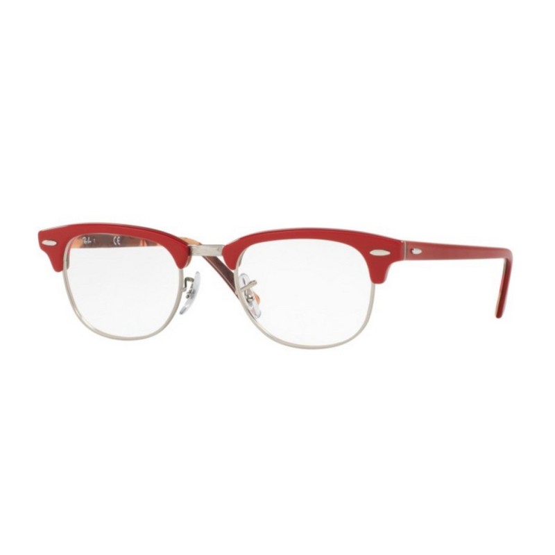 Ray-Ban RX 5154 Clubmaster 5651 Red On Texture Camuflage