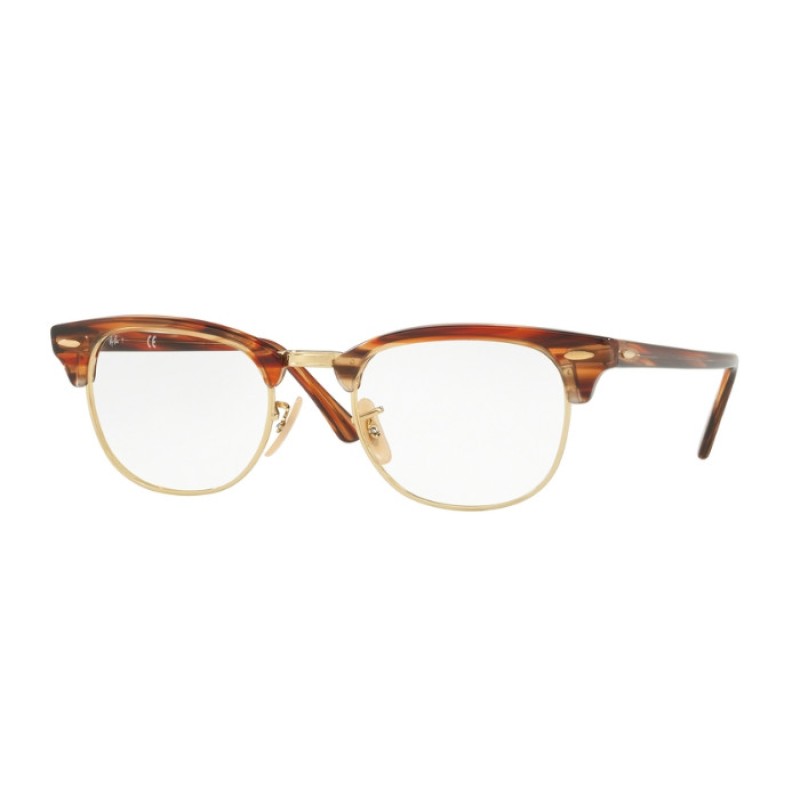 Ray-Ban RX 5154 Clubmaster 5751 Brown-beige Stripped