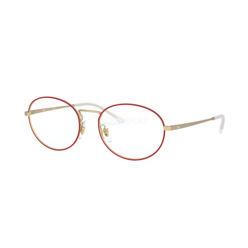 Ray-Ban RX 6439 - 3052 Matt Red On Rubber Gold