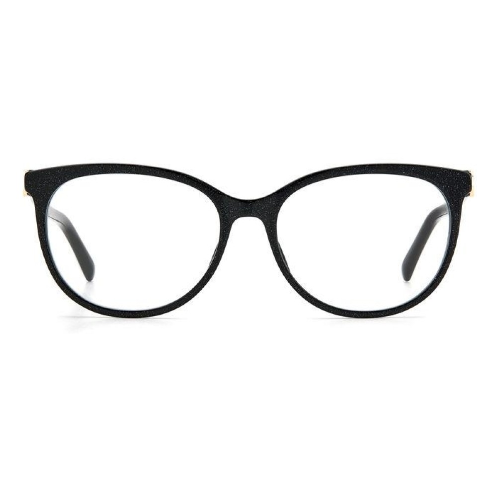Jimmy Choo JC309 DXF Black Glitter Gold | Eyeglasses Woman