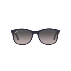 Ray-Ban RB 4374 - 6601M3 Matte Blue On Brown