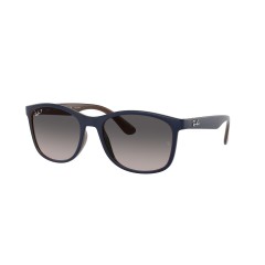 Ray-Ban RB 4374 - 6601M3 Matte Blue On Brown