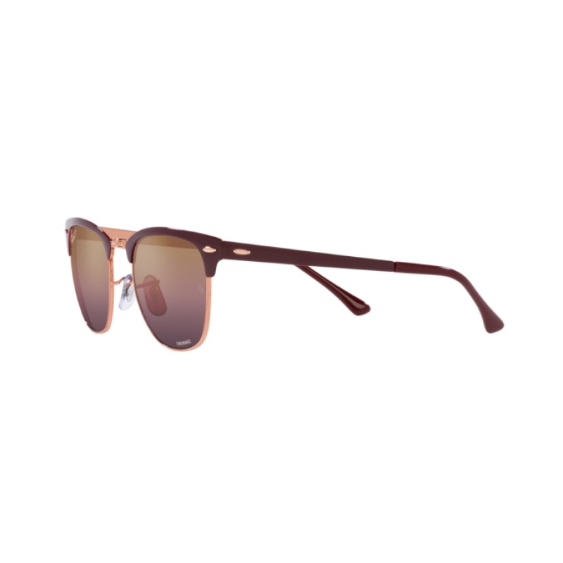 Ray-Ban RB 3716 Clubmaster Metal 9253G9 Bordeaux On Rose Gold