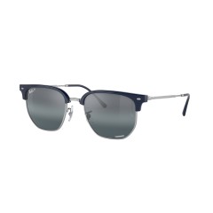 Ray-Ban RB 4416 New Clubmaster 6656G6 Blue On Silver