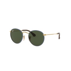 Ray-Ban RB 3475Q Round Craft 919431 Gold/blue Jeans