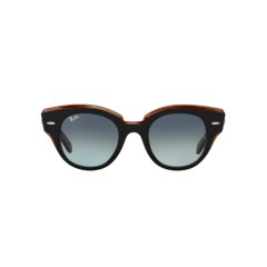 Ray-Ban RB 2192 Roundabout 132241 Black On Transparent Brown