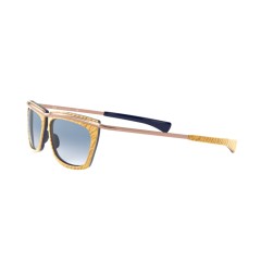 Ray-Ban RB 2419 Olympian Ii 13063F Wrinkled Beige On Blue