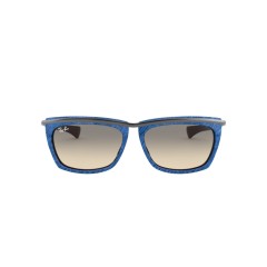 Ray-Ban RB 2419 Olympian Ii 131032 Wrinkled Blue On Brown