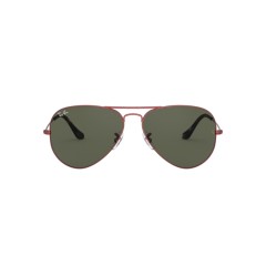 Ray-Ban RB 3025 Aviator Large Metal 918831 Sand Trasparent Red
