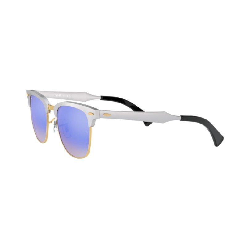 Ray-Ban RB 3507 Clubmaster Aluminum 137/7Q Brushed Silver