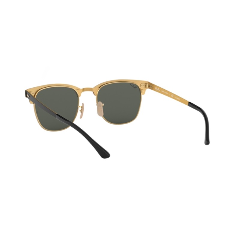Ray-Ban RB 3716 Clubmaster Metal 187/58 Gold Top Black
