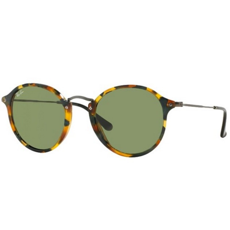 Ray-Ban RB 2447 Round/classic 11594E Spotted Green Havana