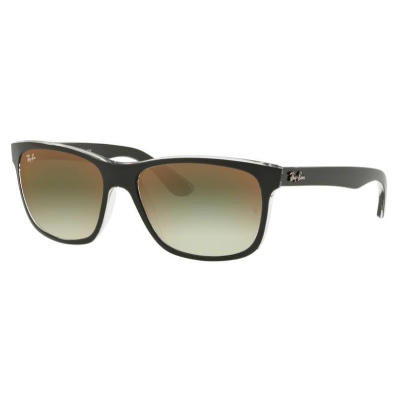 Ray-Ban RB 4181 Rb4181 6039W0 Top Black On Transparent