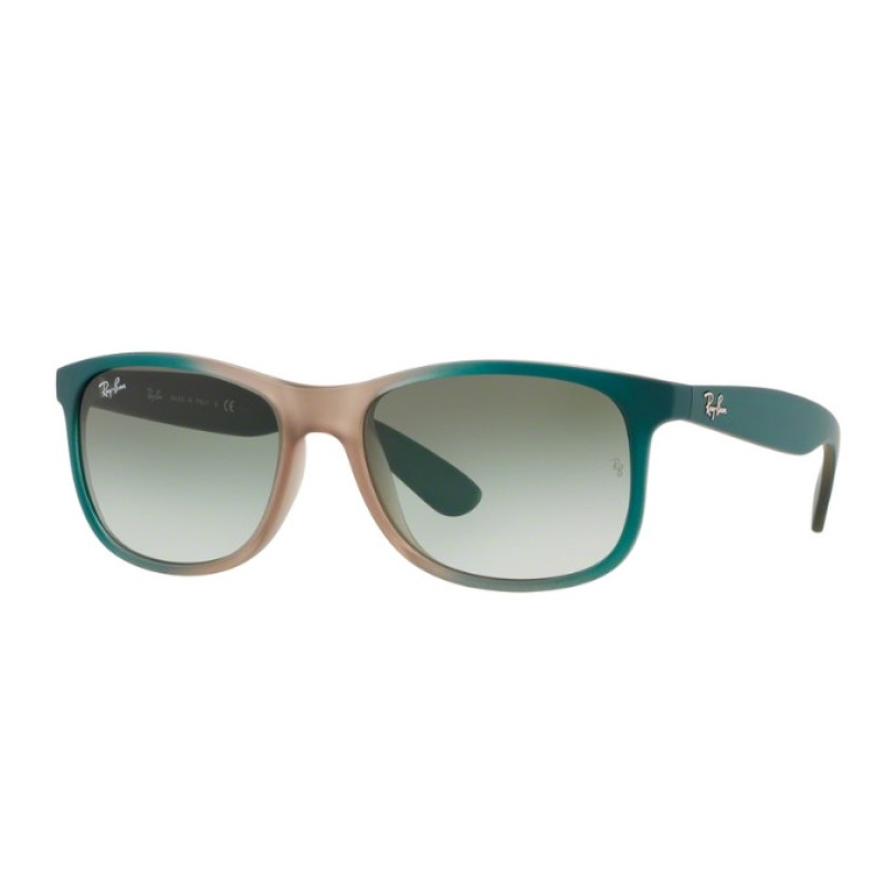 Ray-Ban RB 4202 Andy 63688E Grad Green On Lt Brown Rubber