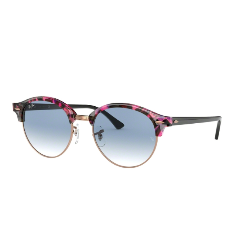Ray-Ban RB 4246 Clubround 12573F Spotted Grey/violet