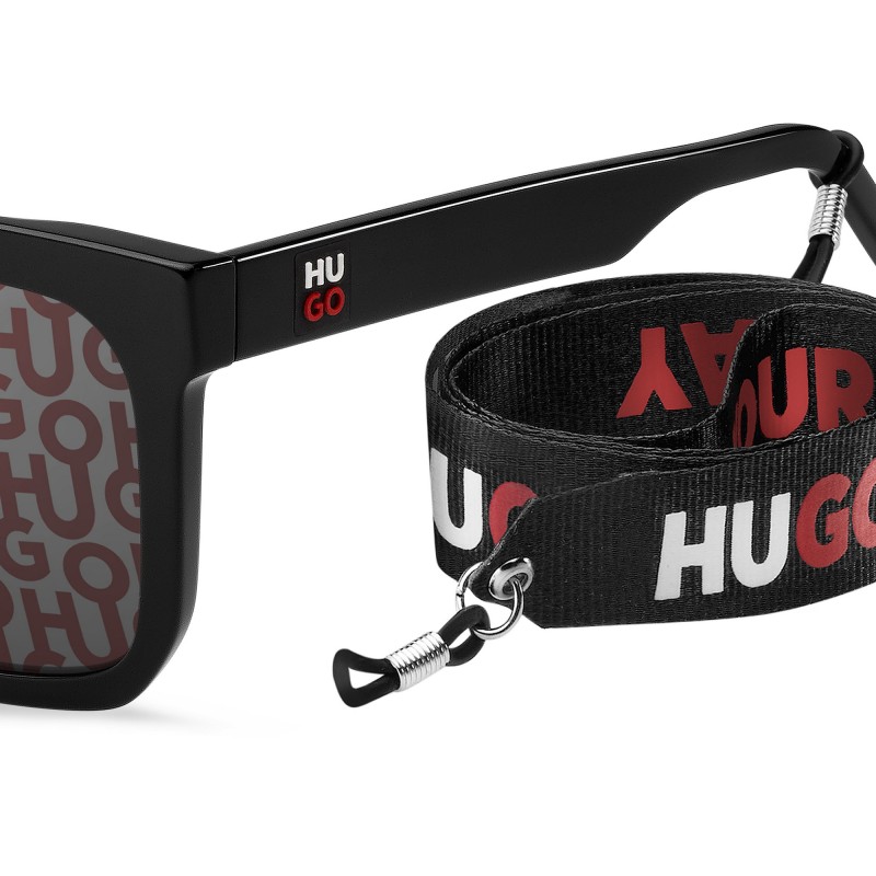 Hugo Boss HG 1218/S - UYY 0L Black Pattern Red