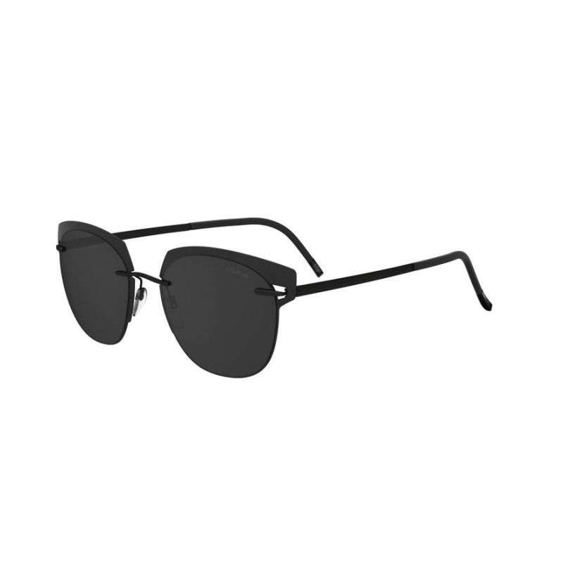 Silhouette- 8702 Accent Shades 9040 Black Polarized