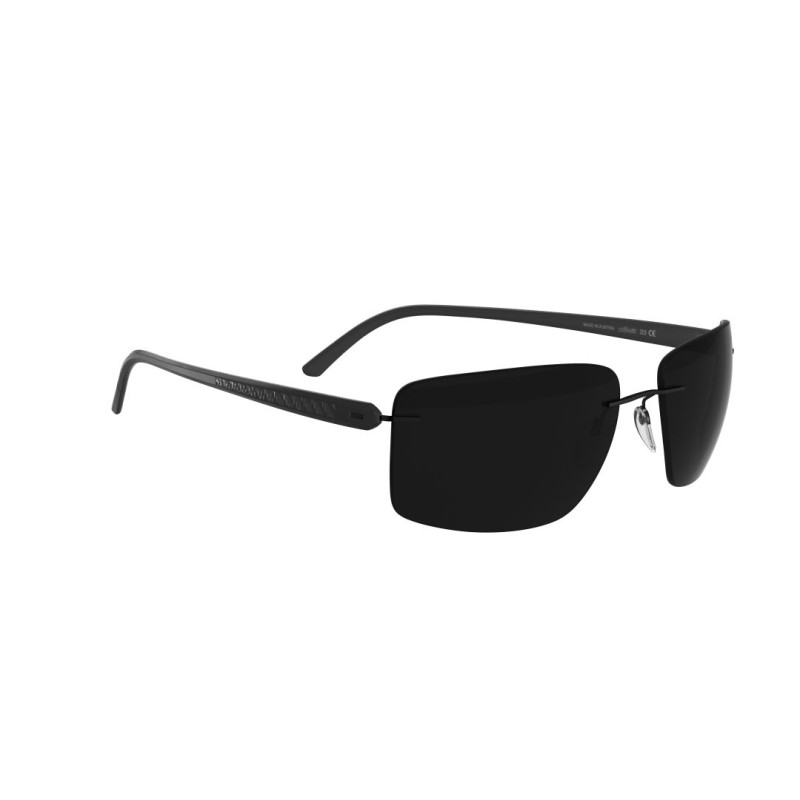 Silhouette 8722 Carbon T1 Collection Spielberg 9040 Pure Black