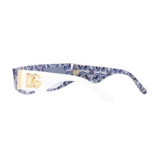 Dolce & Gabbana DG 4411 - 337119 White On Blue Maiolica