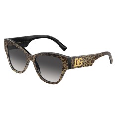 Dolce & Gabbana DG 4449 - 31638G Leo Brown On Black
