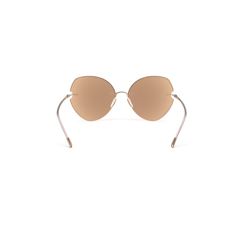 Silhouette 8182 Rimless Shades Fisher Island 3530 Rose Gold - Light Beige
