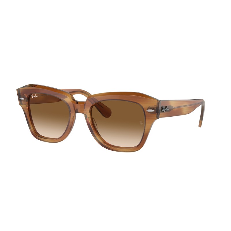 Ray-Ban RB 2186 State Street 140351 Striped Brown