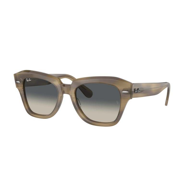 Ray-Ban RB 2186 State Street 140571 Striped Green