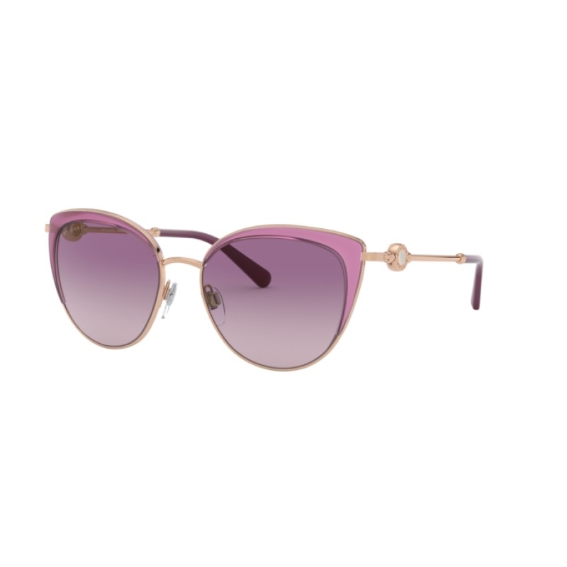 Bvlgari BV 6133 - 2014U6 Pink Gold / Transparent Purple