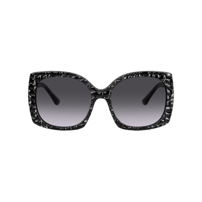 Dolce & Gabbana DG 4385 - 32888G Black Texture Cocco