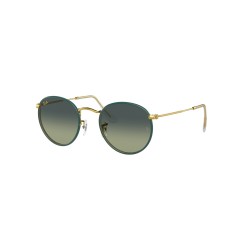 Ray-Ban RB 3447JM Round Full Color 9196BH Petroleum On Legend Gold